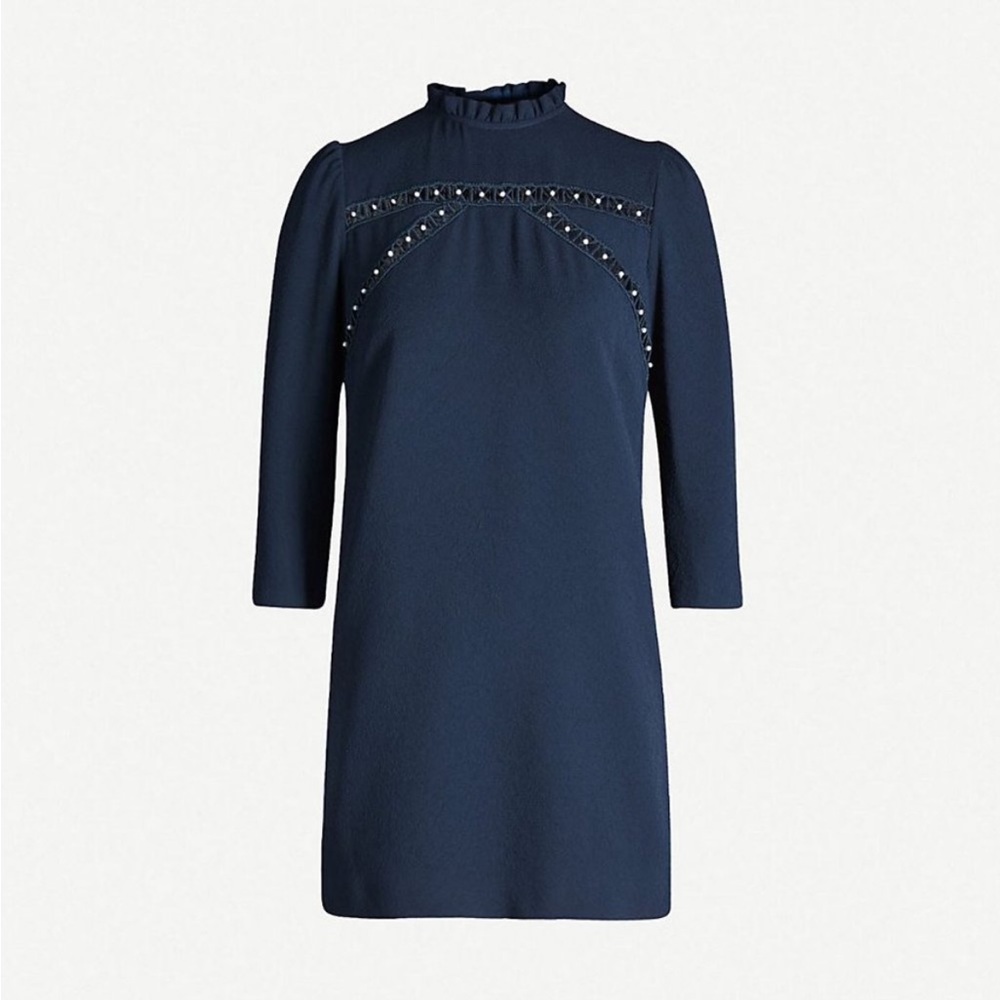 SANDRO Hugo Faux Pearl Embellished Dress--NWOT